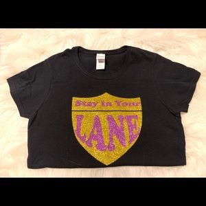 Stay in your lane medium women’s shirt